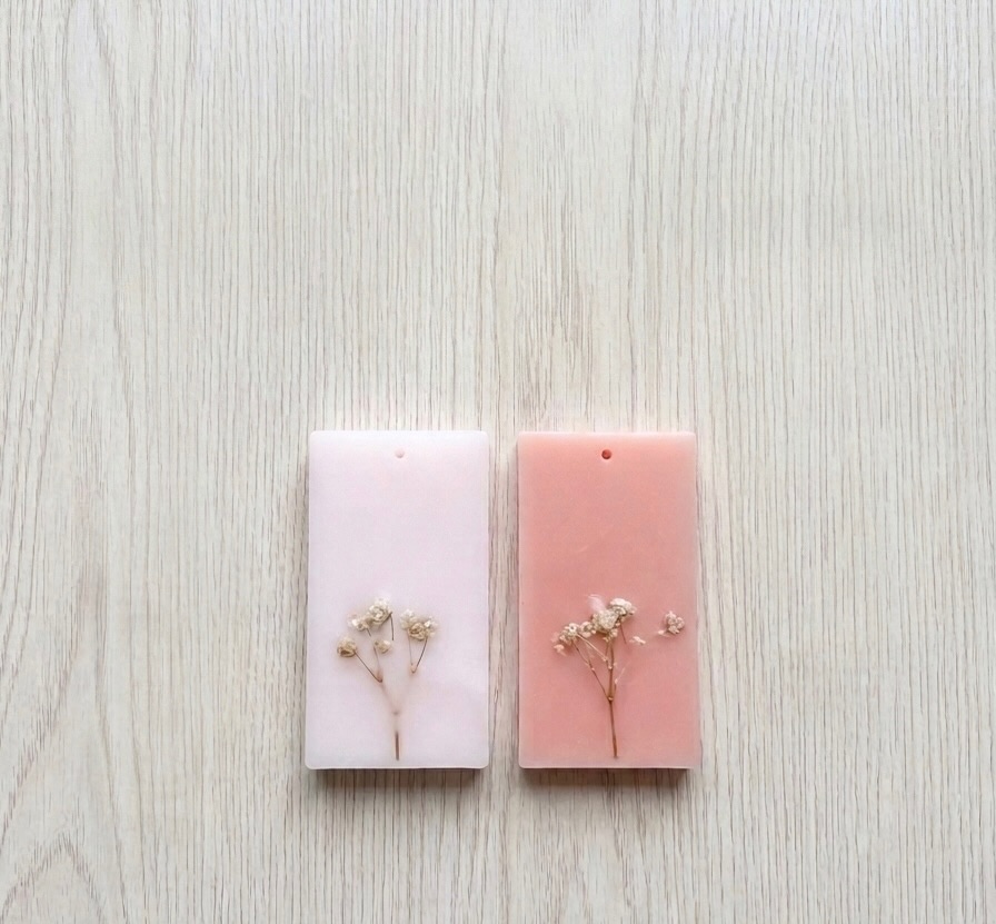 Floral Wax Sachet – pressed flower scented wax drawer sachet, Lumina By Saima
