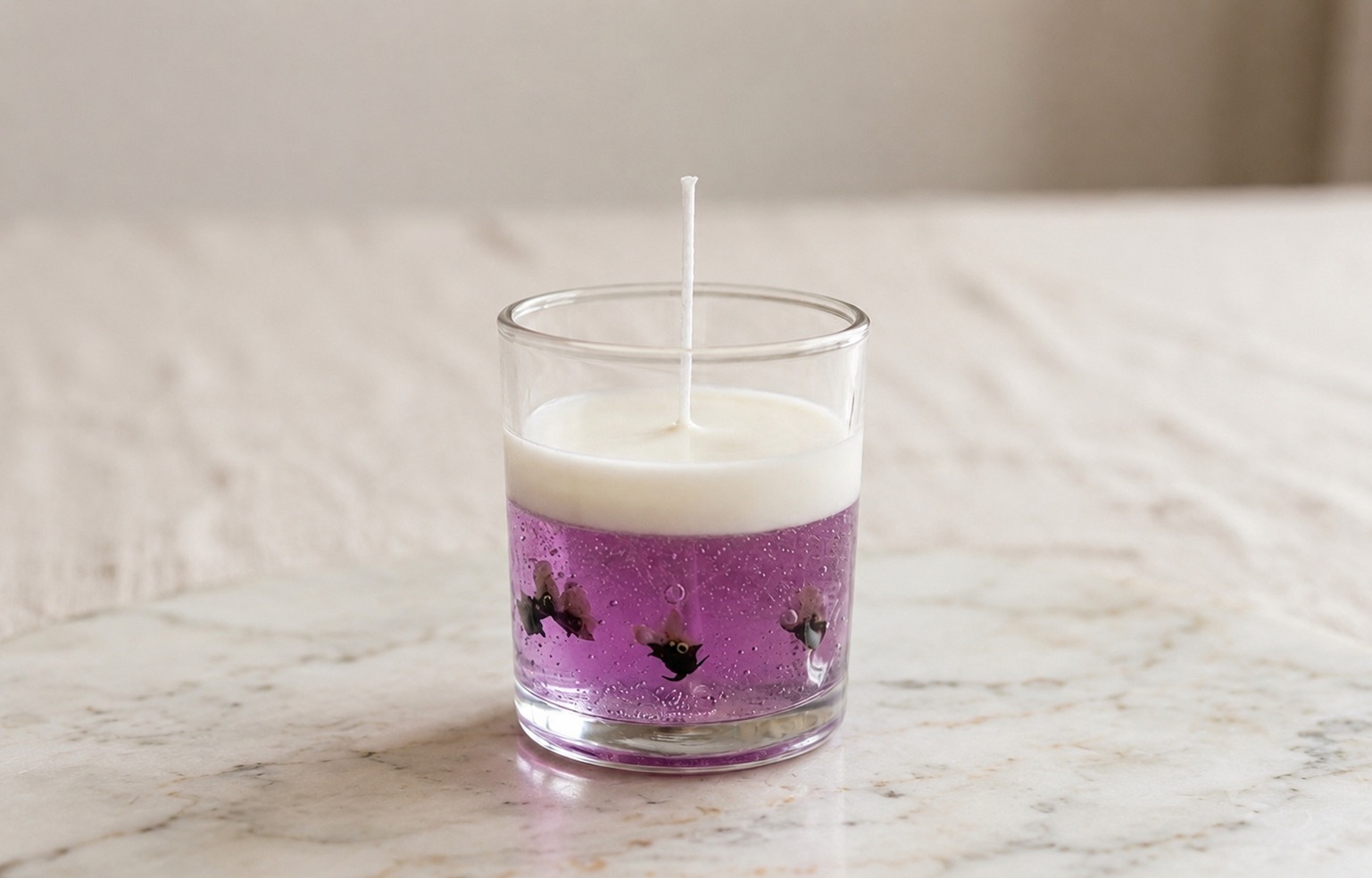 Lavender Glow Candle – hand-poured French lavender soy wax candle, Lumina By Saima